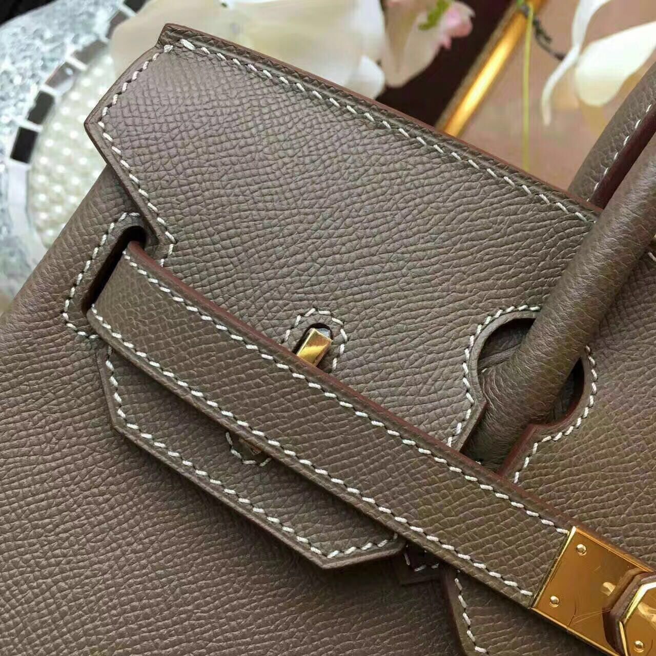 Hermes Birkin Bag Original Leather 17825 Grey Hermes Birkin Bag Original Leather 17825 Grey