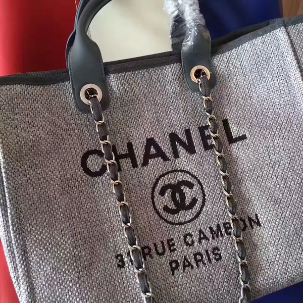 Chanel Deauville Tote Bag Original Canvas Leather A68047-5 Chanel Deauville Tote Bag Original Canvas Leather A68047-5