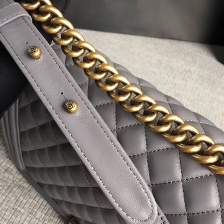 Boy Chanel Flap Bags Original Sheepskin Leather A67088 Grey Boy Chanel Flap Bags Original Sheepskin Leather A67088 Grey