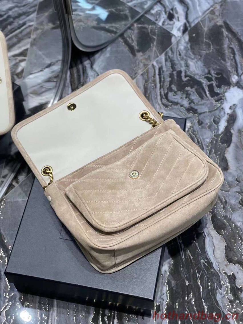Yves Saint Laurent ENVELOPE MEDIUM BAG IN QUILTED SUEDE Y498004 cream Yves Saint Laurent ENVELOPE MEDIUM BAG IN QUILTED SUEDE Y498004 cream
