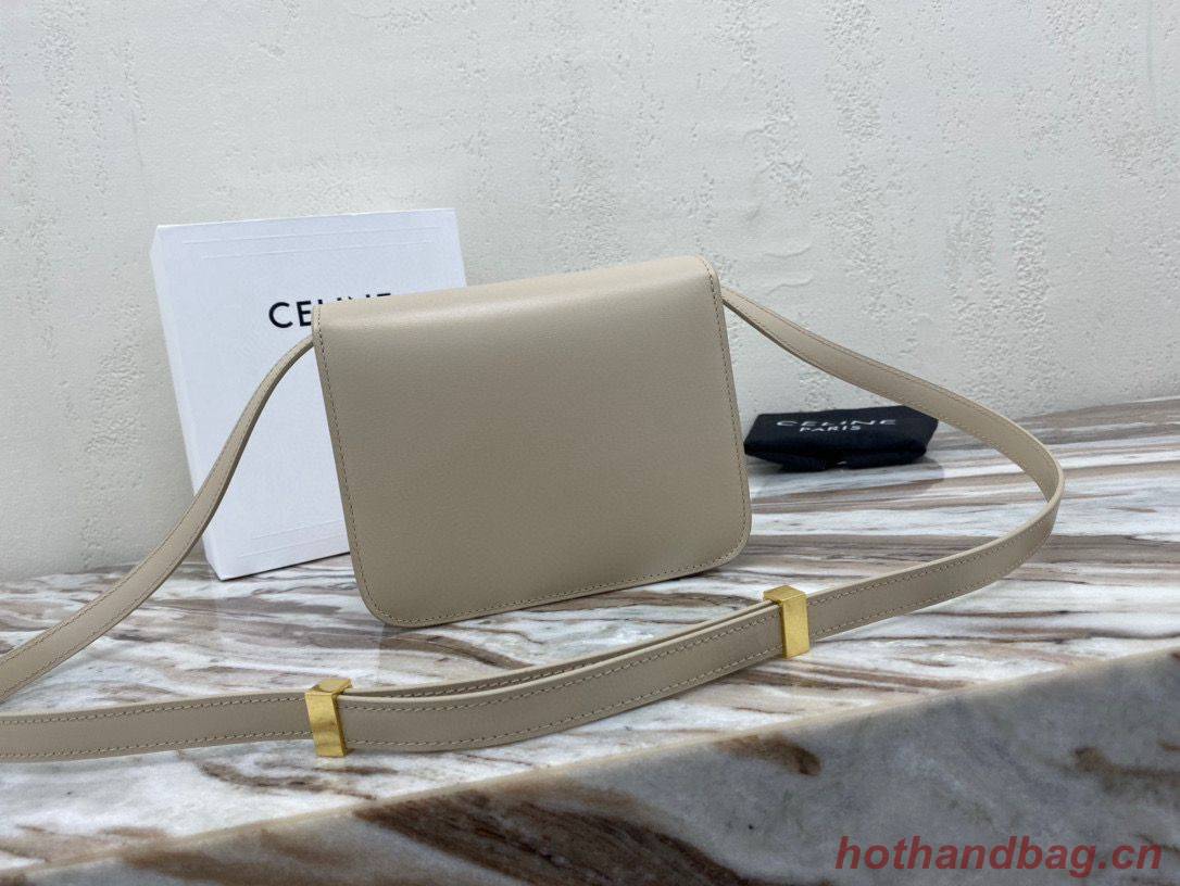 Celine Classic Box Teen Flap Bag Original Calfskin Leather 3379 Grey Celine Classic Box Teen Flap Bag Original Calfskin Leather 3379 Grey
