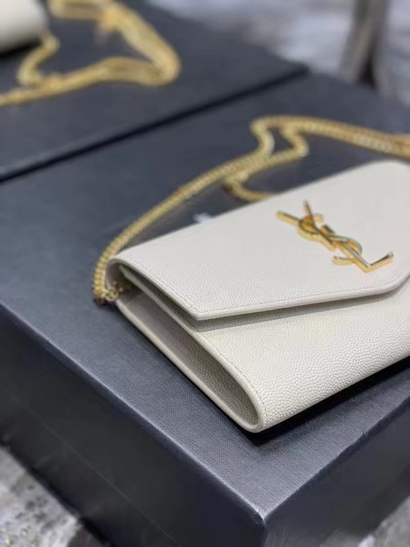 Yves Saint Laurent Calf leather cross-body bag Y707788 white Yves Saint Laurent Calf leather cross-body bag Y707788 white