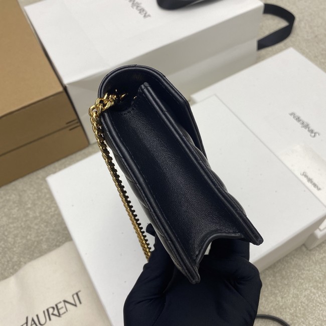SAINT LAURENT WOC Classic Monogramme Flap Bag 441974 black