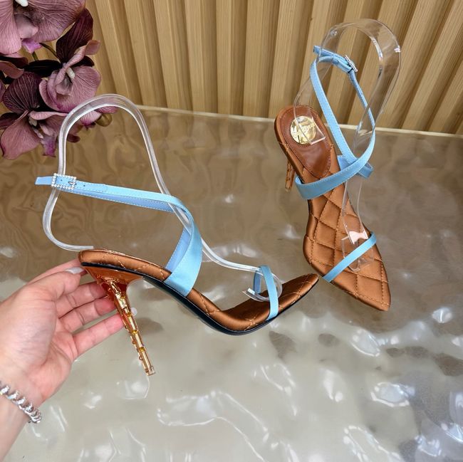 Saint Laurent in satin crepe and rhinestones Heel 10CM 69014-2 Saint Laurent in satin crepe and rhinestones Heel 10CM 69014-2