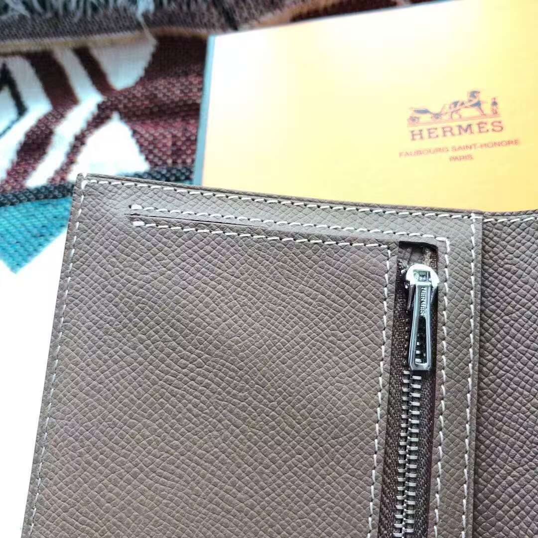 Hermes Bastia Epsom card case H2239 Gray Hermes Bastia Epsom card case H2239 Gray